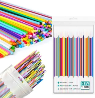 Solidchoice 3D stiftfilamenten, 300 stuks, 30 kleuren