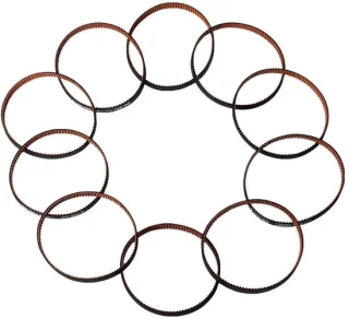 Solidchoice GT2 timing belt 10x188mm met sluitlus en anti-slip