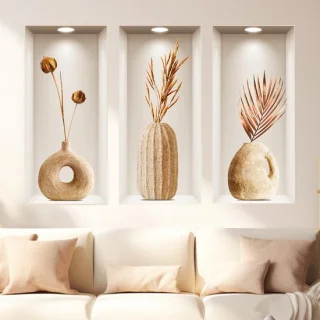 Solidchoice - set van 3 3D wandstickers