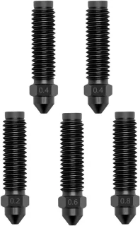 SolidKeus set van 4 gehard stalen nozzles voor 3D printer