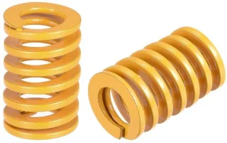 Stansveer 12 mm buitendiameter, 20 mm lang, lichte belasting, geel, geschikt voor 3D-printer, 2 stuks - ServiceTopper