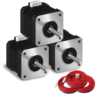 Stappenmotor NEMA 17 - 42 x 40 mm - 1,5 A - 2-fasen 4-draads - Motor