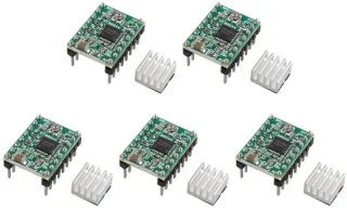 Stepper Motor Driver - A4988-module - 5 stuks