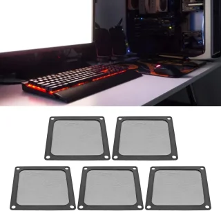 Stofgaasfilter voor PC-behuizing 80x80 mm - 5 stuks