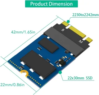 ThinkPad M.2 NVMe verlengadapter M-Key 2230-2242 man/vrouw