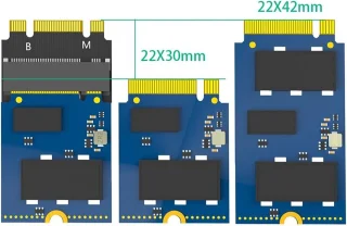 ThinkPad M.2 NVMe verlengadapter M-Key 2230-2242 man/vrouw