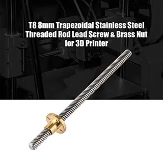 Universeel T8 trapeziumspindel set 150 mm met T8-moer
