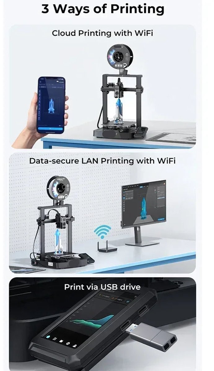 Upgraded 3D Printer Mini Direct Drive 32-bit
