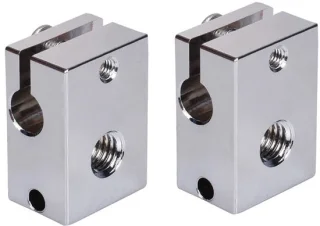 V6 Plated Copper Heater Block