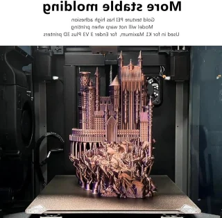 VD WEIDE ENTERPRISE PEI-blad 310x315mm voor Ender 3 S1 Plus V3 Plus