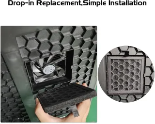Vervangend actief koolluchtfilter voor K1 Max 3D-printer