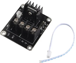 Verwarmd bed 25A - 3D-printermodule - zwart 50 x 60 mm