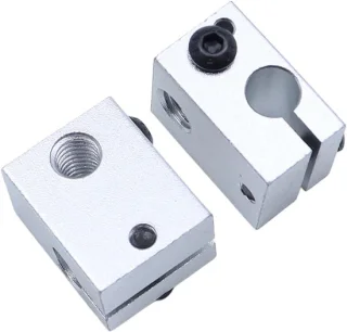 Verwarming blok 2 stuks aluminium universeel voor V6 3d printer