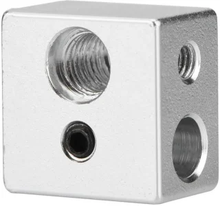 Verwarmingsblok voor MK10-extruder - 20x20x13 mm