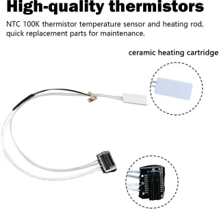 Verwarmingsmontageset voor A1 mini met thermistor en hitte-isolerende basis
