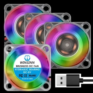 Winsinn 25mm RGB USB-fan 5V