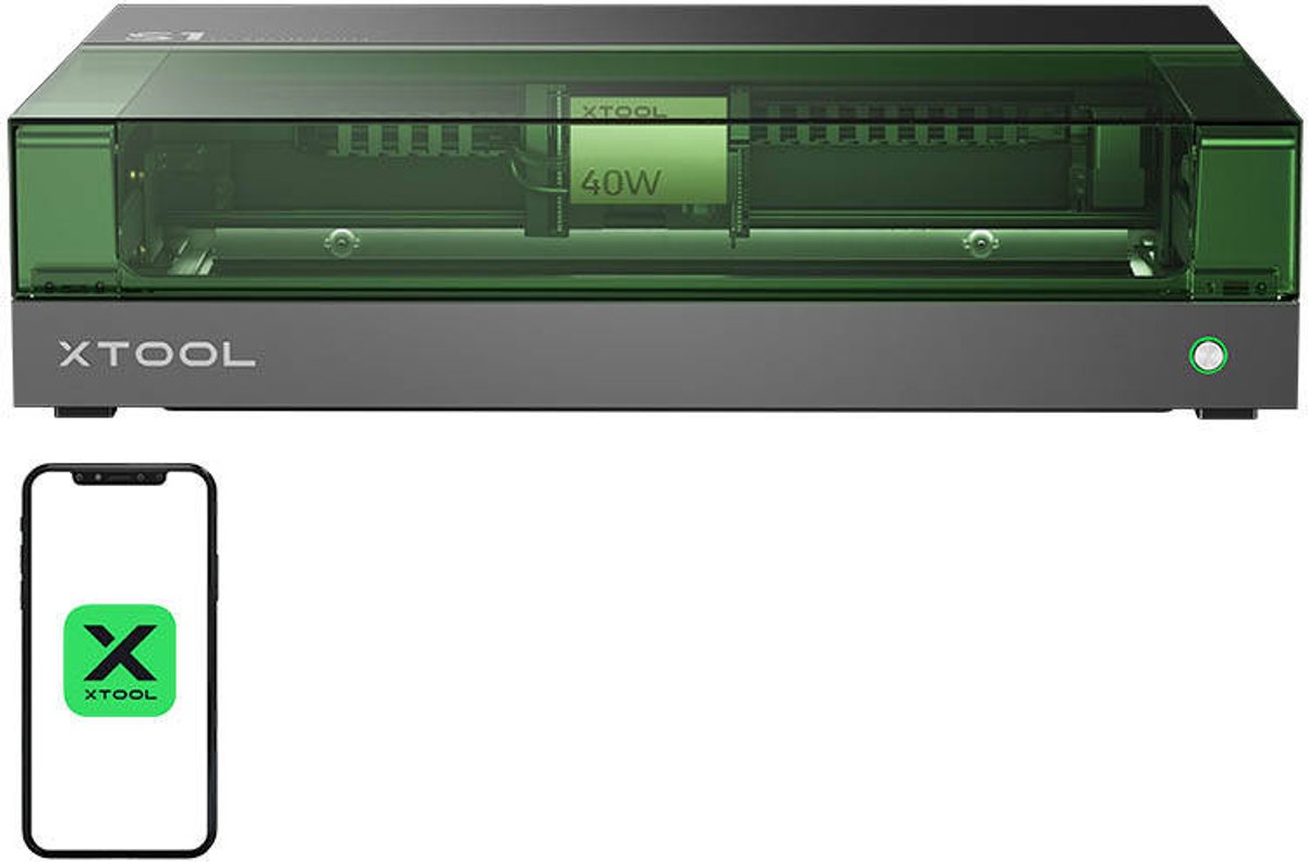 De Xtool 2In1 Lasergraveermachine 40W voor 3D-Printer S1 in één oogopslag