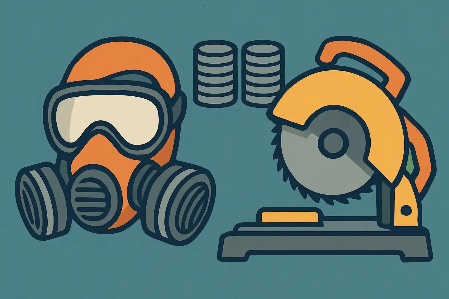 Ademhaling veilig: welke maskers en filters beschermen je echt bij het zagen met een afkortzaag