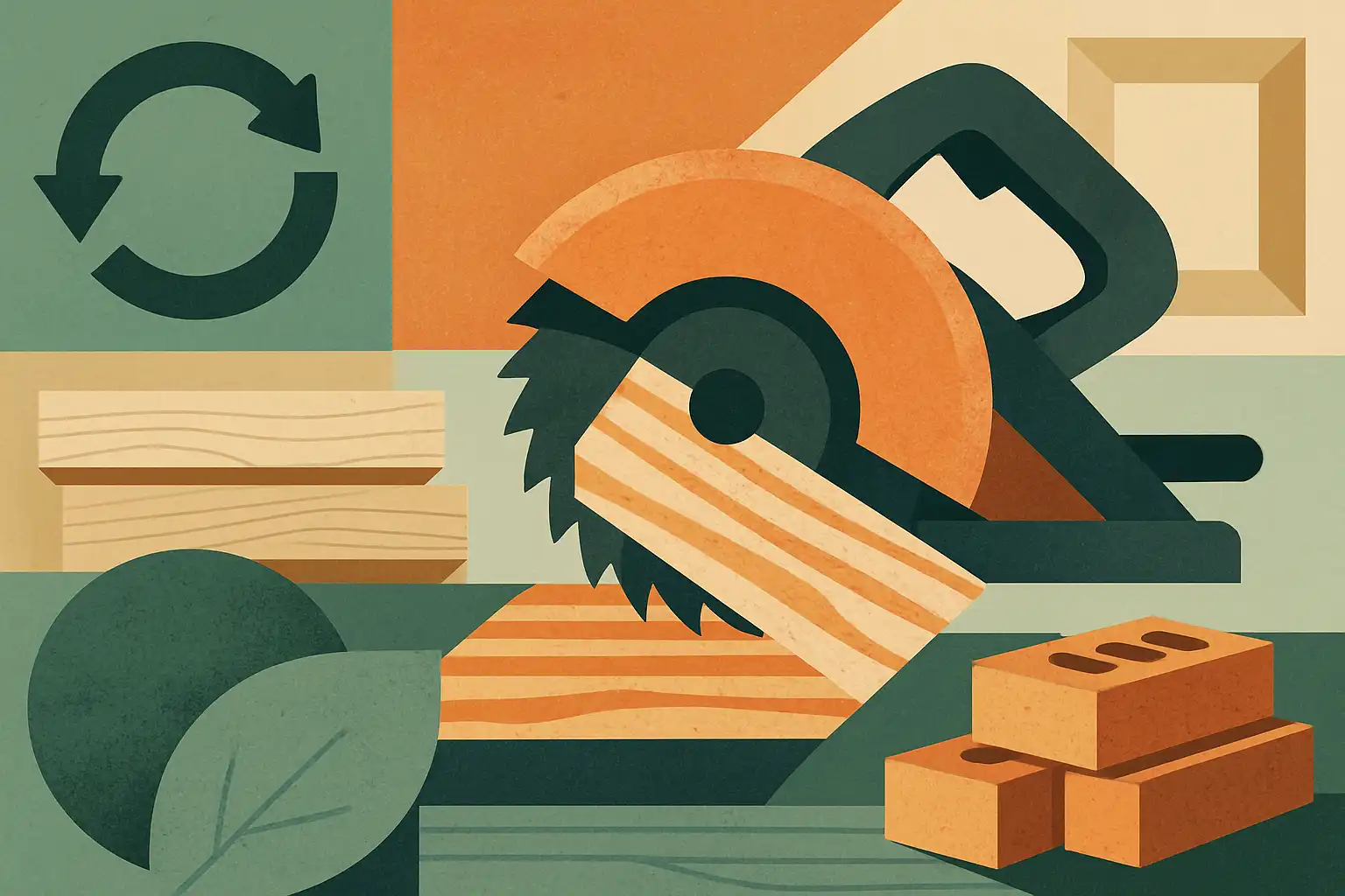 Circulair timmeren: hoe je met je afkortzaag efficiënt werkt met gerecycled en hergebruikte bouwmaterialen