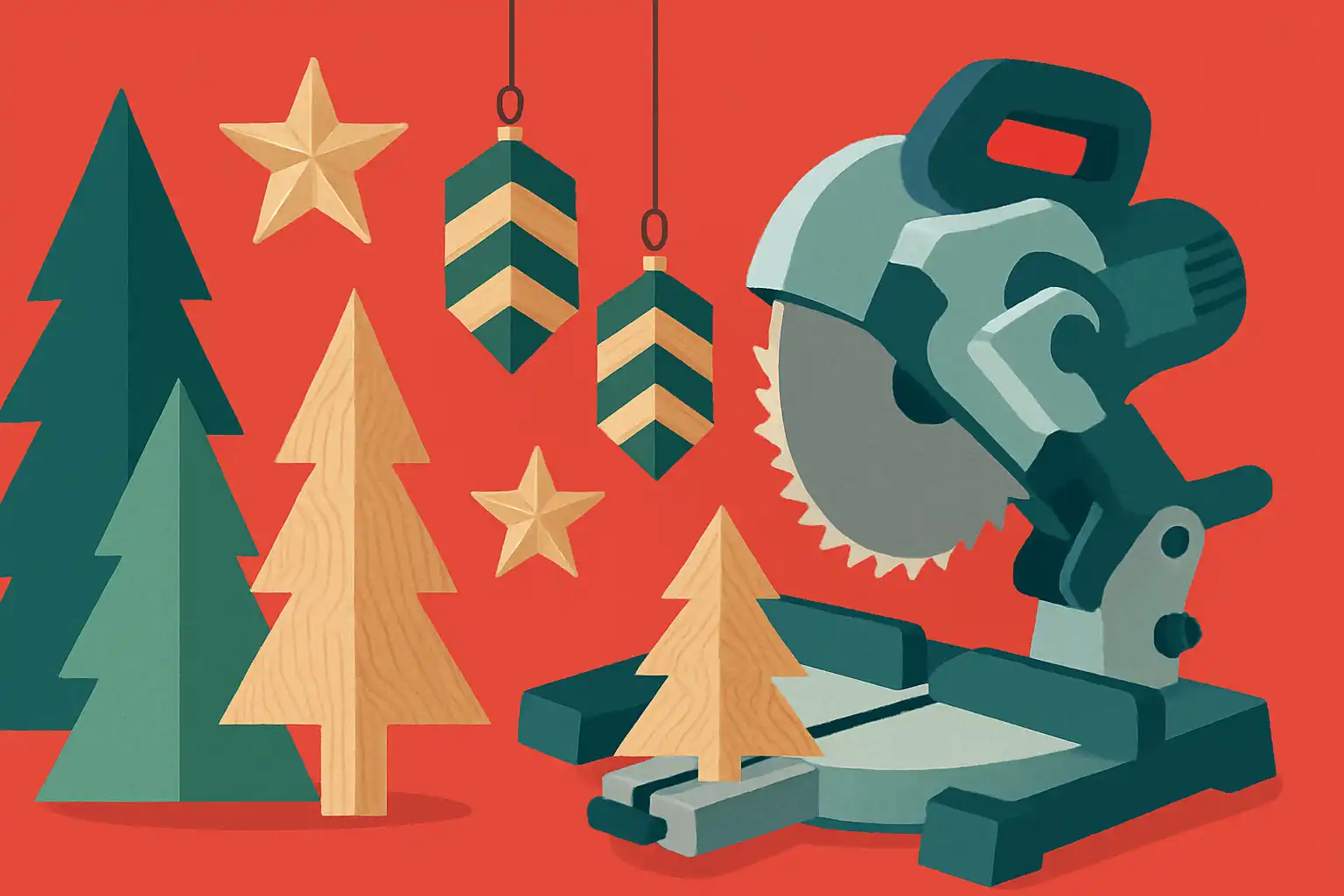 Feestklaar in een weekend: 10 snelle kerstprojecten die je met je afkortzaag maakt