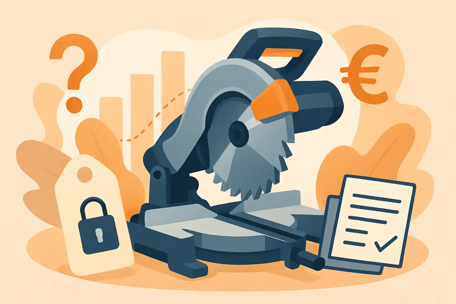 Gereedschap zonder bezit: is huren of leasen van een afkortzaag slimmer dan kopen?