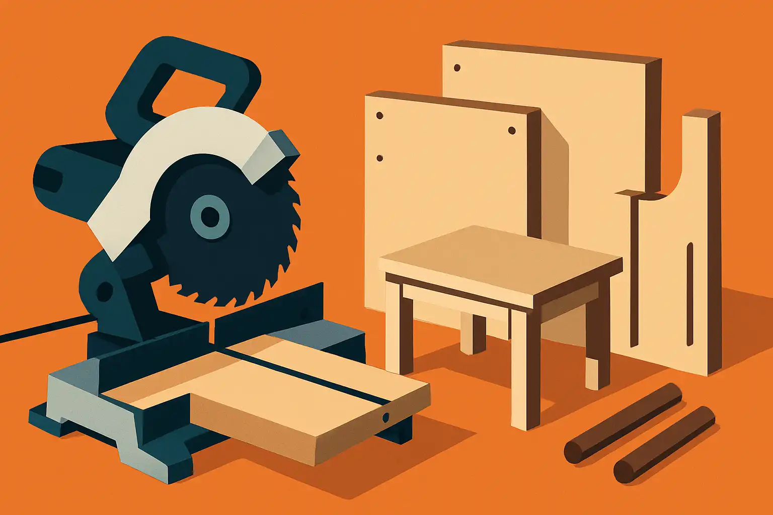 Maak meubels die je kunt versturen: zo ontwerp je flatpack-projecten met alleen je afkortzaag