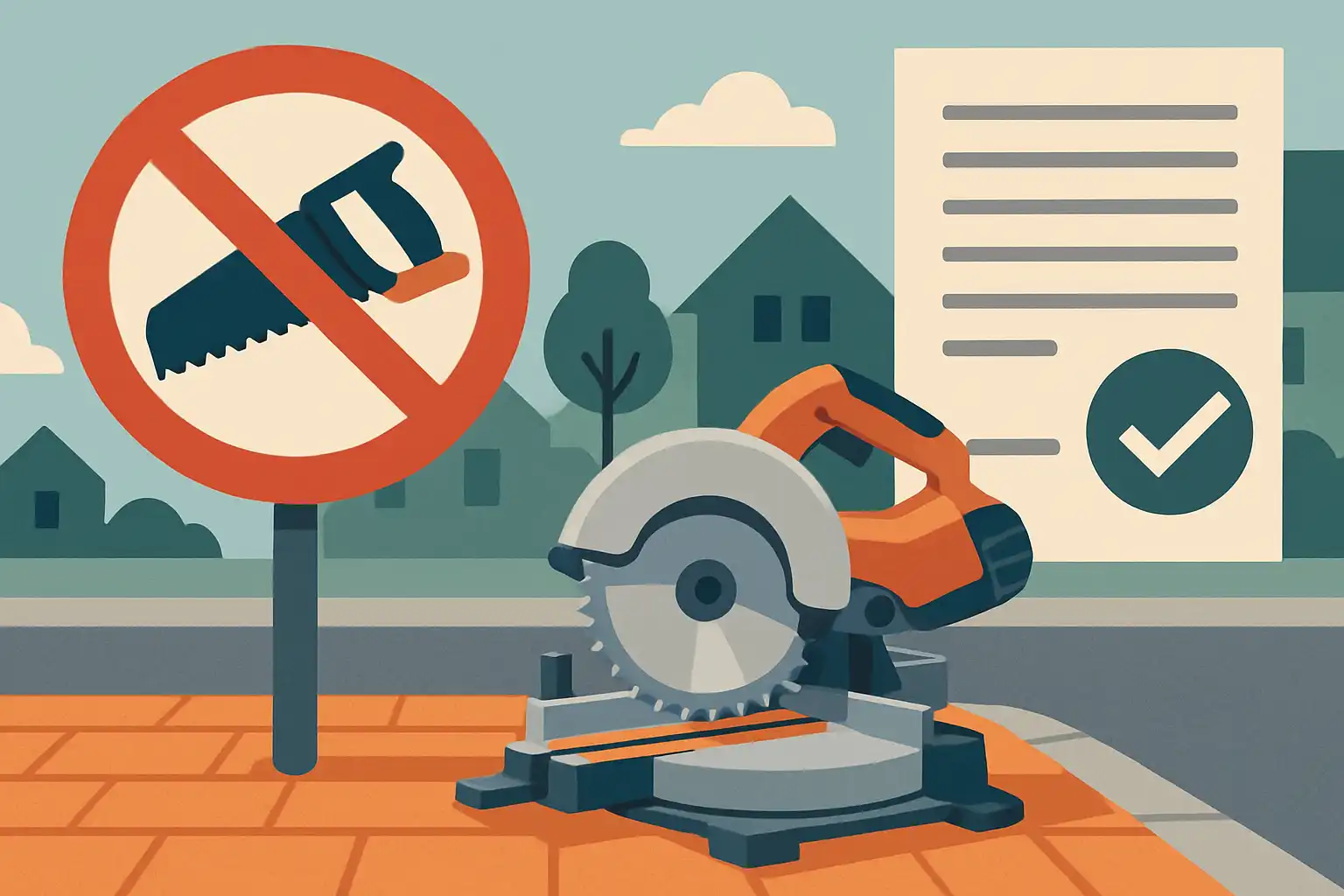 Mag je op de stoep zagen? vergunningen, regels en slimme alternatieven voor je mobiele zaagplek