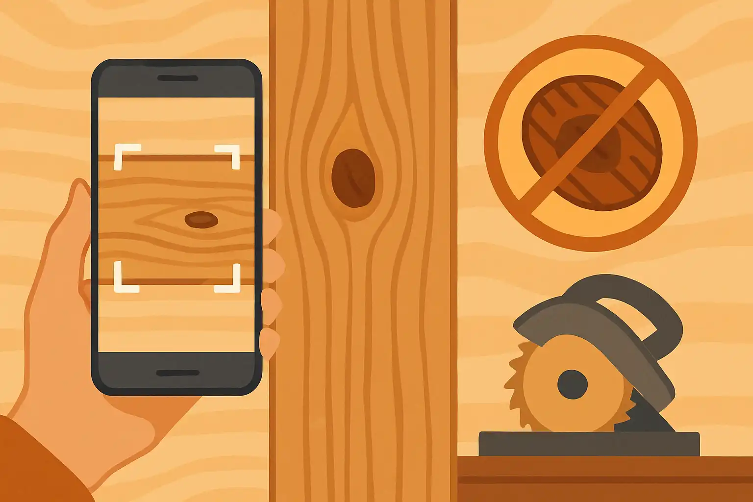 Scan je hout met je telefoon: zo voorkom je knoesten en dure zaagfouten