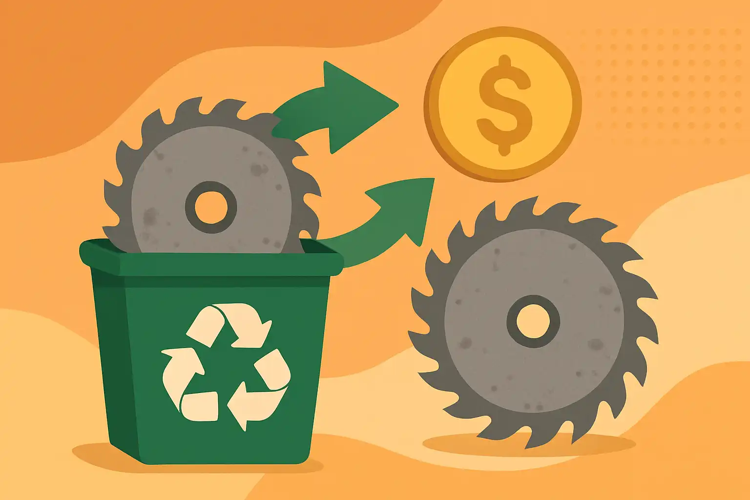 Zo recycle je oude zaagbladen (en verdien er misschien aan)