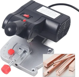 Mini Afkortzaag 4500 RPM - Cirkelzaag voor Hout en Metaal - Verstelbaar van 0 tot 45 Graden