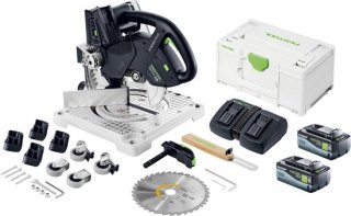 Festool SYMC 70 EB SYMMETRIC — accu afkortzaag voor precies lijstwerk