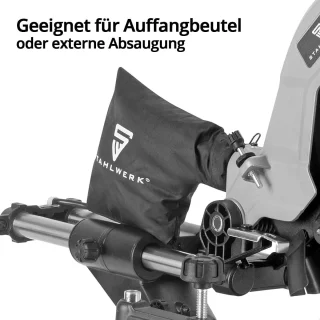 Afkortzaag met 2100 W vermogen en laserscheider