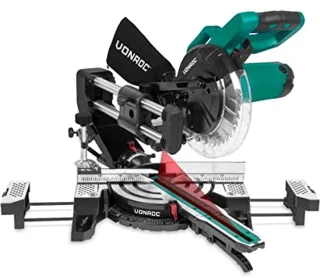 Compacte Afkortzaag 2200W met Laser en LED - Professionele Zaag voor Houtbewerking