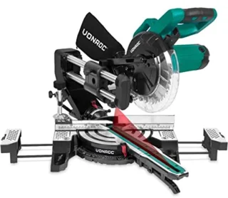 Compacte Afkortzaag 2200W met Laser en LED - Professionele Zaag voor Houtbewerking