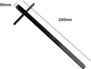 JHubers Goods - Cirkelzaaggeleiderail voor elektrische cirkelzagen 24x8cm - Met dieptemeter en meetschaal