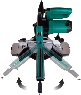 Krachtige Afkortzaag met Laser en LED - 2000W - Ø216MM