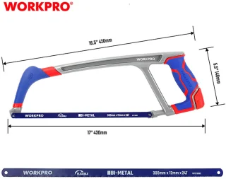 Boogzaag Workpro Aluminium 38 cm 30 cm