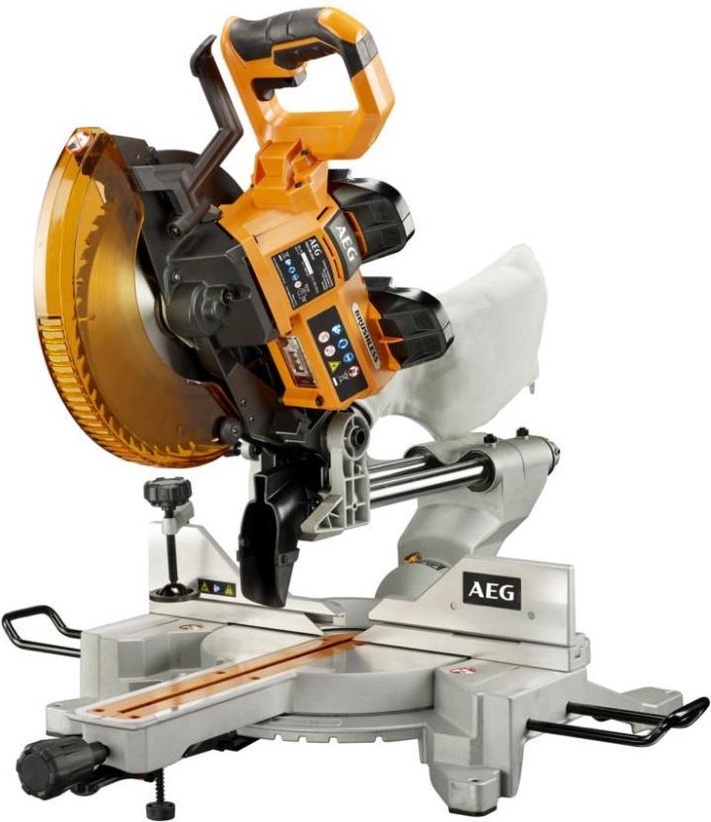 De AEG Afkortzaagmachine 2x18V Ø254mm in één oogopslag