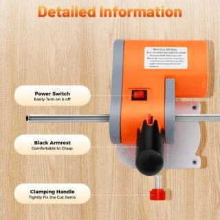 Afkortzaag mini oranje - 90 W - 220 V