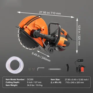Betonzaag - Elektrische doorslijper 356 mm