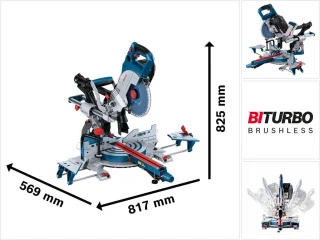 Bosch Professional GCM 18V-216 DC Accu afkortzaag zonder accu en lader