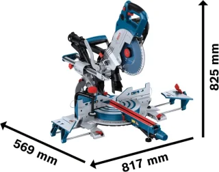 Bosch Professional GCM 18V-216 DC Accu afkortzaag zonder accu en lader