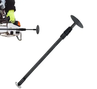 Brandhout meetstok 40-66 cm zilverkleurig
