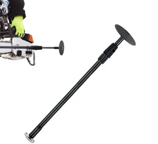 Brandhout meetstok 40-66 cm zilverkleurig