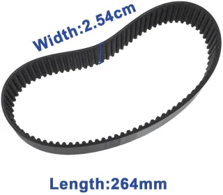 Dailygoods aandrijfriem 2 stuks compatibel met Delta type 1/2 264 mm 88 tanden