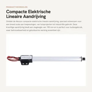 Dailygoods - compacte elektrische lineaire aandrijving - 150 mm slag