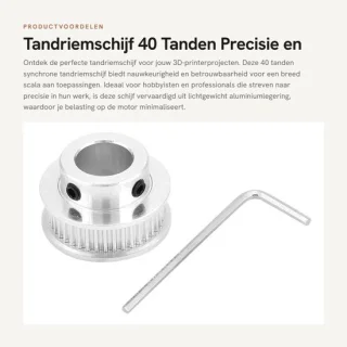 Dailygoods tandriemschijf 40 tanden