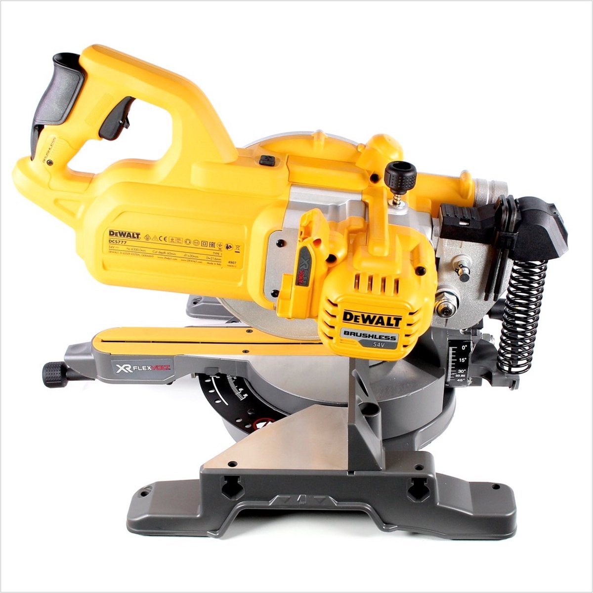 DeWalt DCS777N XR FlexVolt accu afkort- en verstekzaagmachine body 216x30mm