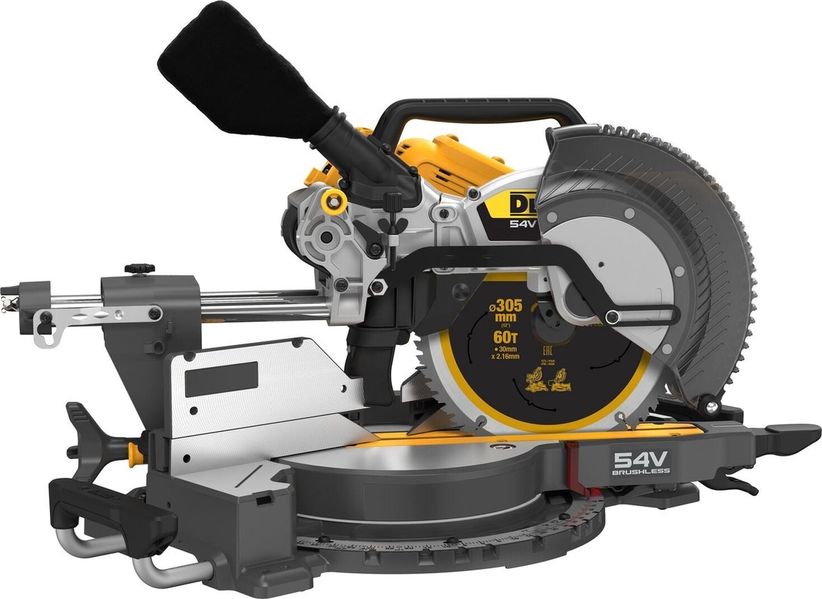 DeWALT DCS781N 305mm Accu Afkort-/Verstekzaag 54V XR FlexVolt Basic Body