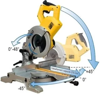 DeWALT DWS777 Afkortzaag 216 mm 1800W